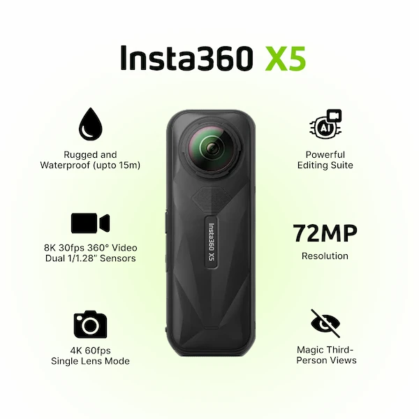 Rent insta360 x5 scuba combo in Bangalore | Zero Deposit Rentals