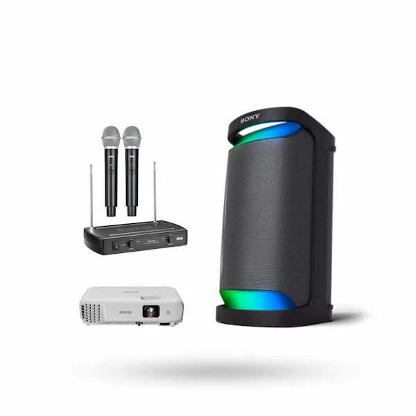 Epson EB E01 XGA Projector & speaker & mic combo