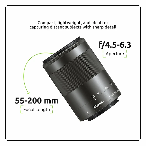 Rent canon ef m55 200mm in Bangalore | Zero Deposit Rentals | SharePal
