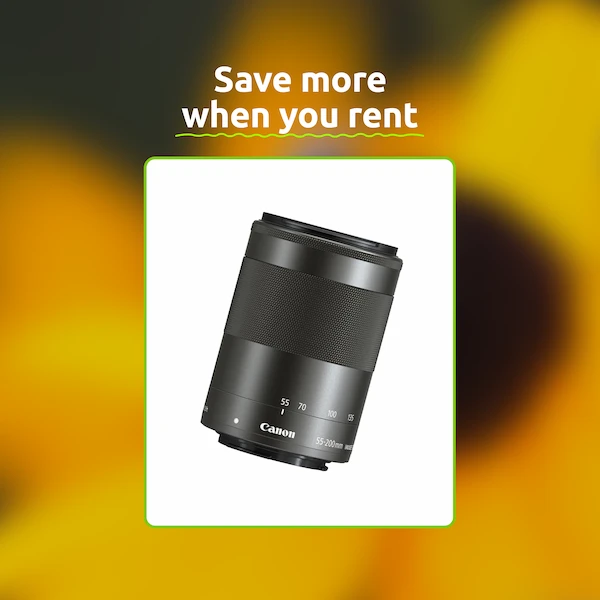 Rent canon ef m55 200mm in Bangalore | Zero Deposit Rentals | SharePal