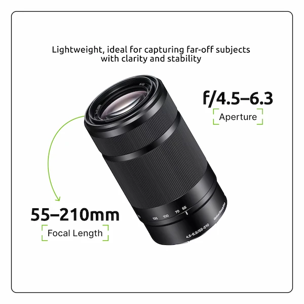 Rent sony e mount 55 210mm f4 5 6 3 in Pune | Zero Deposit Rentals