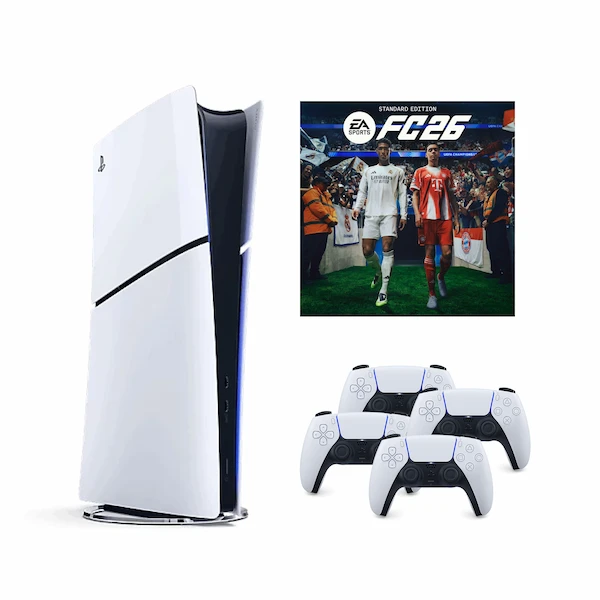 PS5 + FC26 + 4 Controllers