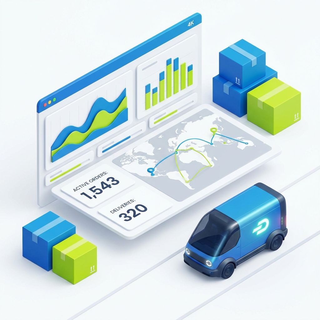 Order fulfilment and logistics dashboard